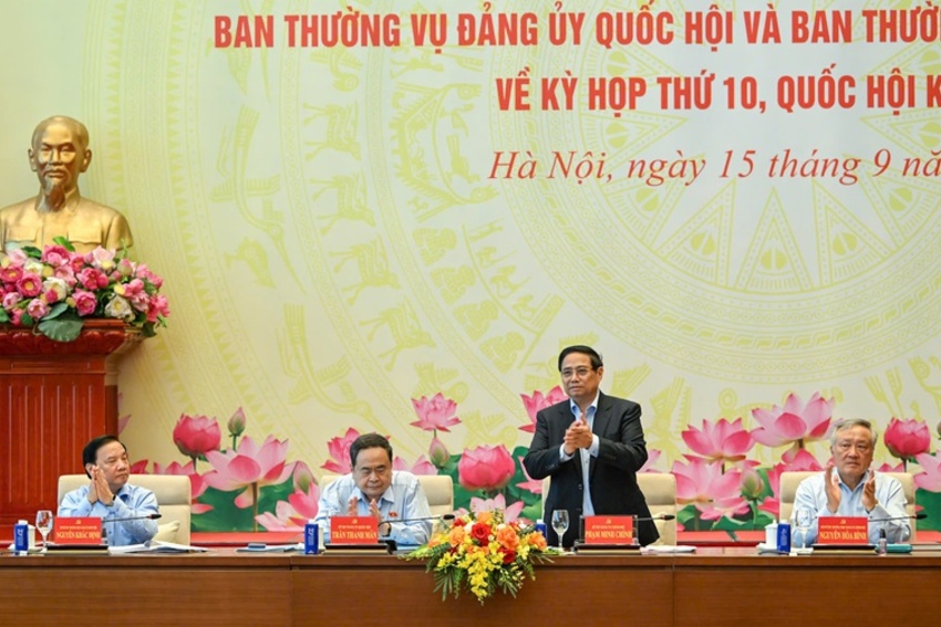 Hội nghị Ban Thường vụ Đảng ủy Quốc hội và Ban Thường vụ Đảng ủy Chính phủ chuẩn bị Kỳ họp thứ 10